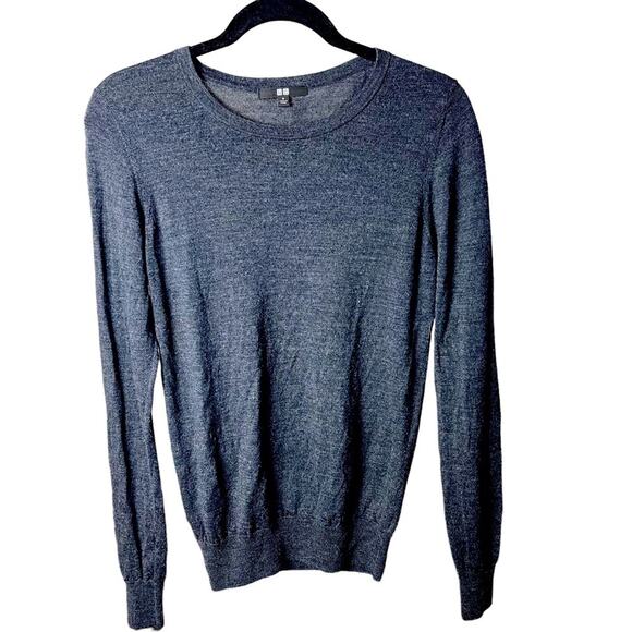 Uniqlo Lightweight Scoop Neck Sweater, Wool, Gray, Weekend, Minimalist Capsule M - Picture 1 of 6